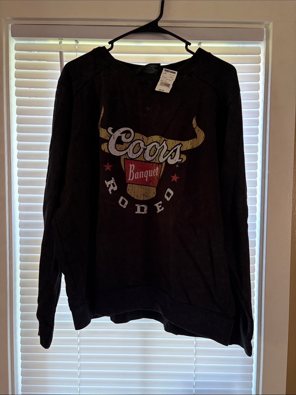 Coors Banquet Rodeo Graphic Sweatshirt - Black